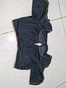 Stylish Black Silk Blouse