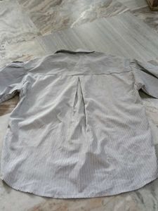 Striped Button-Up Blouse