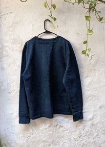 Classic Navy Blue Cardigan Sweater