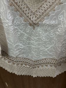 Elegant White Embroidered Kurta Top