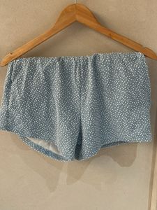 Cute Blue Dotted Shorts