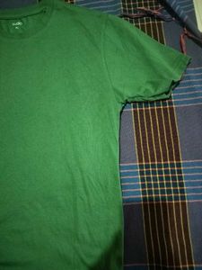 Men's Green Crew Neck T-Shirt