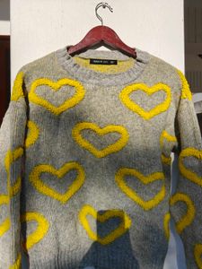 Korean Heart Pattern Sweater
