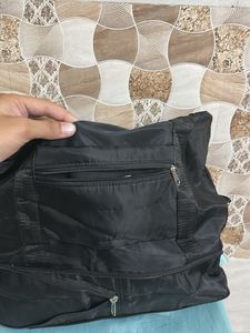 Large Black Travel Duffel Bag
