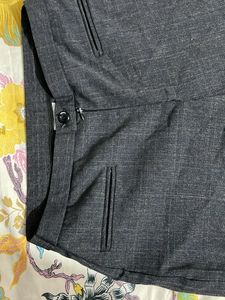 Gray Wide Leg Trousers