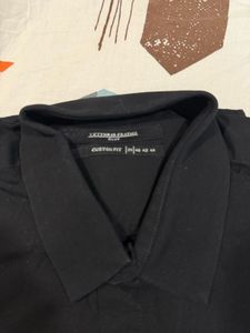 Graphic Print Black Shirt