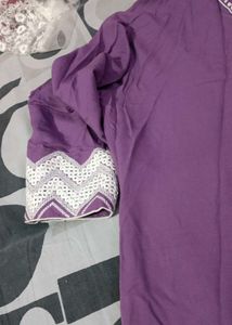 Elegant Purple Single kurti
