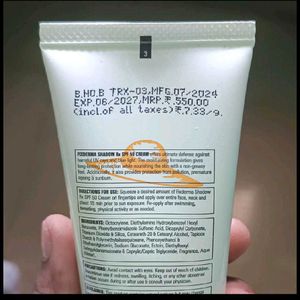 Fix Derma Shadow SPF 50 Cream Sunscreen