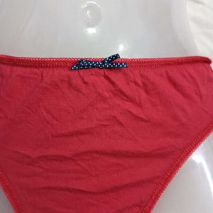Red Thong ⚛️Panty with Bow Detail