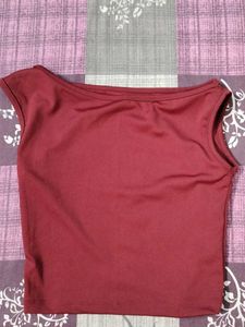 NEW Solid Asymmetric One Shoulder Tube Crop top