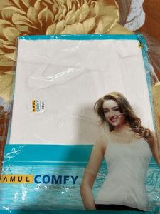 Amul Comfy White Camisole - Female Innerwear