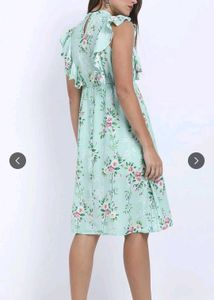 Floral Print Ruffle Dress