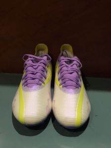 Purple &amp; Yellow Soccer Cleats