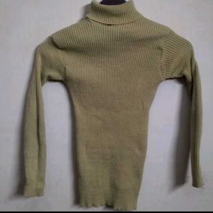 Ribbed Turtleneck Sweater