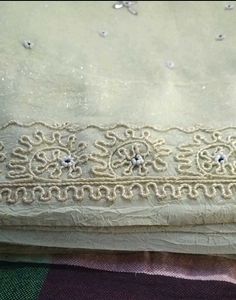🔥hand work silver saree 💕