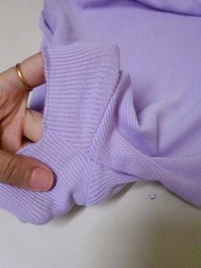Lavender Lettuce Hem Top