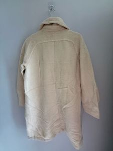 Cream Double Breasted Coat
