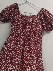 Floral Print Midi Dress
