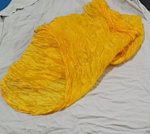Pleated Yellow 💛 Dupatta