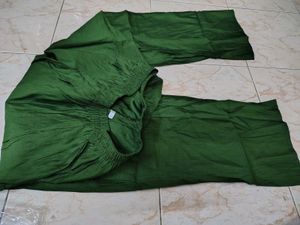 Dark Olive Green Palazzo Pant