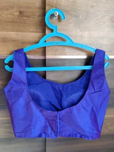 Vibrant Purple Silk Blouse