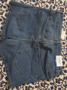 H &amp; M Blue Denim Shorts