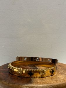 Cartier dupe & LV monogram Gold Bracelet
