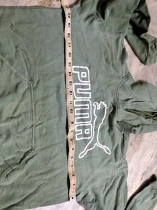 Puma Olive Green Hoodie - Versatile &amp; Comfy