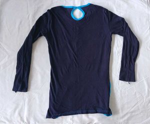 Stylish Color Block Long Sleeve Tshirt