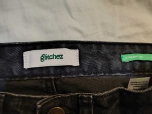 Glitchez Worn Grey Straight Fit Jeans