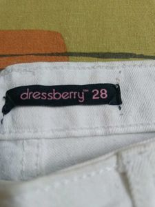 Dressberry White Shorts
