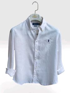 Ralph Lauren White Linen Shirt