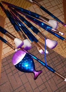 Unique Mermaid Makeup Brush Set