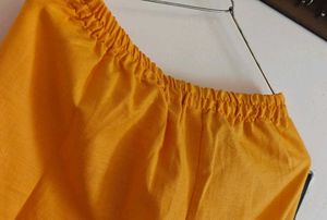 Yellow Kurta Set with Diamond Pattern