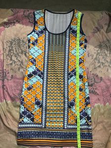 Colorful Sleeveless Sheath Dress