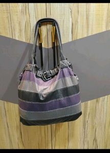Striped Shoulder Bag