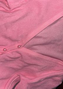 Pink Button-Down Cardigan