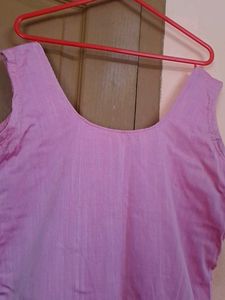 light Pink Sleeveless coordset( top and pant)
