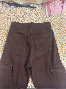 Zara Brown Cargo Pants