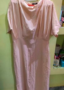 Elegant Pleated Midi A-Line Dress