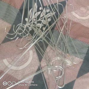 Set of Sturdy Metal Clothes Hangers