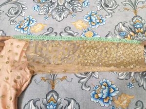 Elegant Peach Sequin and Kalabattu Kurta Set