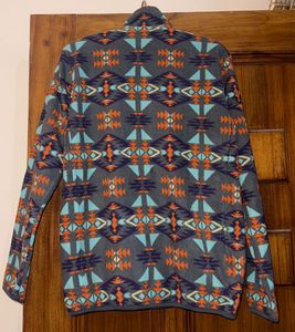 uniqlo Patterned Zip-Up Fleece Jacket