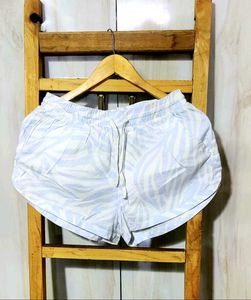 Cute Leaf Print Lounge Shorts Size-28-30