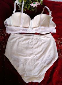 very sexy and beautiful satin bra with brief