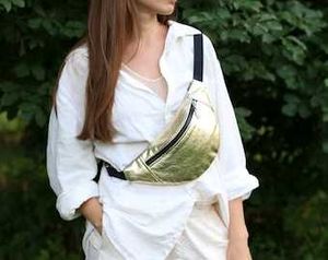 Stylish Fanny Pack - Gold