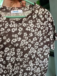 Floral Mesh Sheer Top