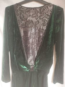 Velvet Green Dress