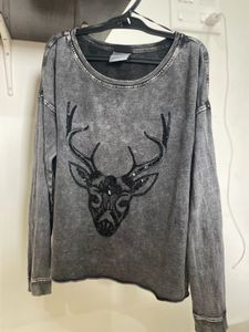 Charcoal Denim Top