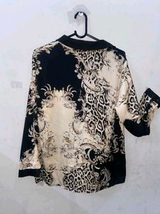 Stylish Printed Button-Down Shirt